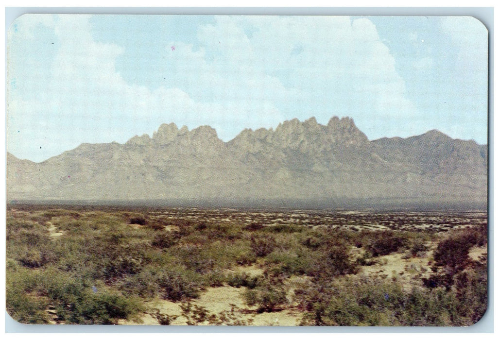 c1950's Organ Mountains Towering Pipes Of Rock Las Cruses New Mexico NM Postcard