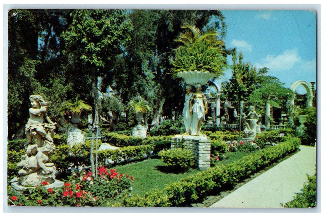 1973 The East Garden At Kapok Tree Inn Restaurant Clearwater Florida FL Postcard