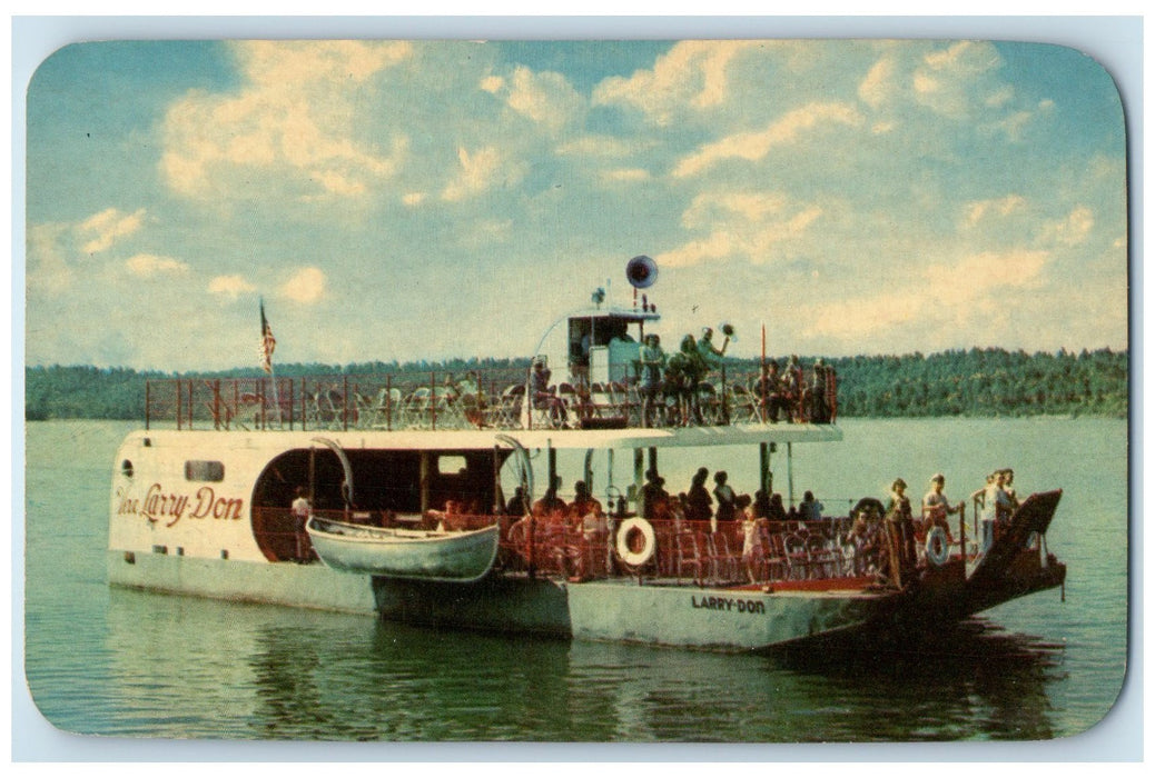 c1910's The Larry Don Excursion Boat On The Lake Ozarks Missouri MI Postcard