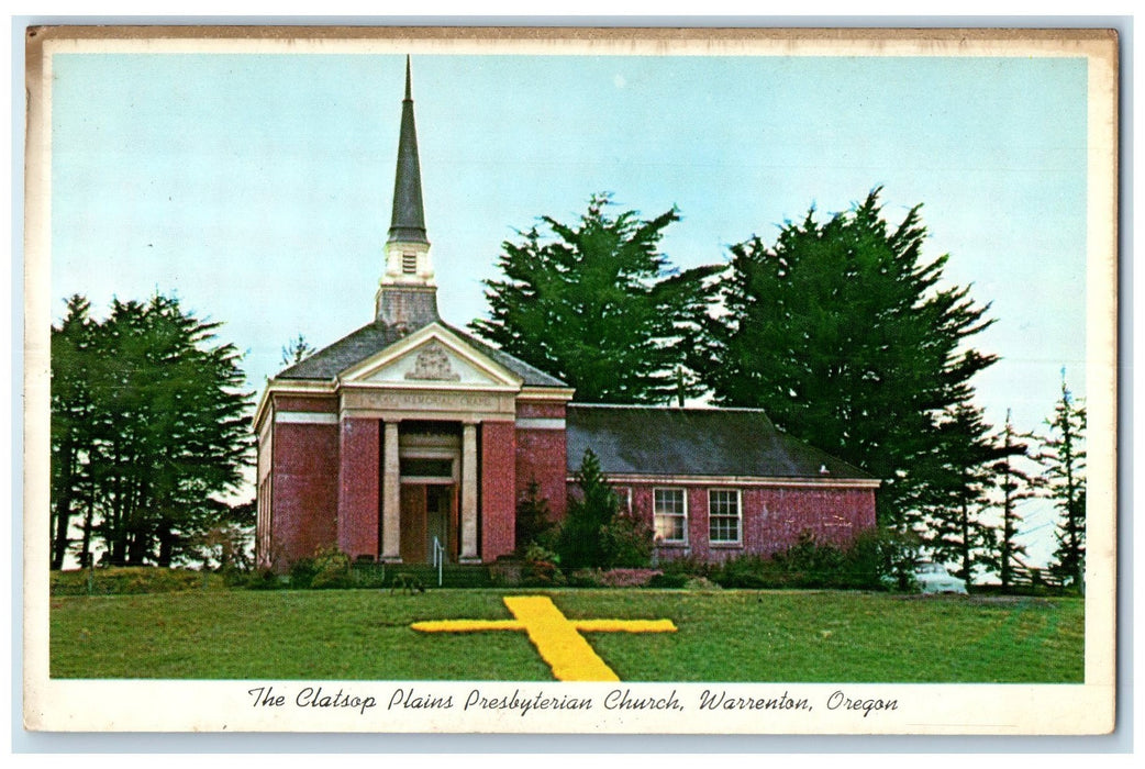 c1920's The Clatsop Plains Presbyterian Church Warrenton Oregon OR Postcard