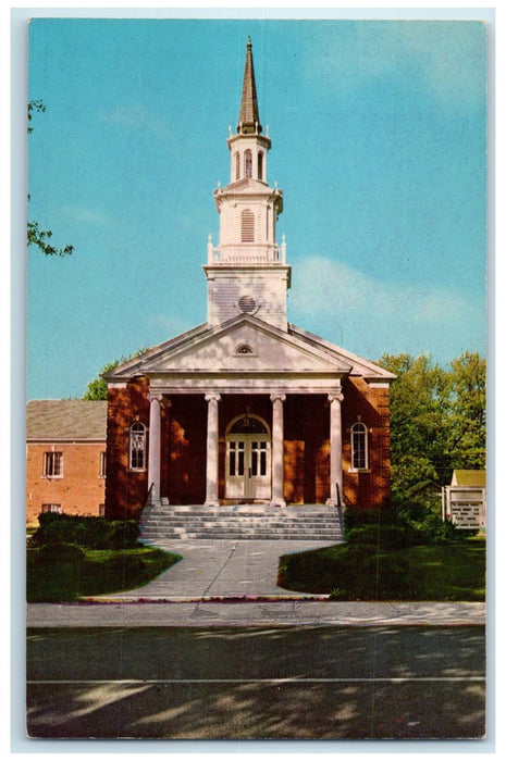 c1950 The Christian Church In Scenic Brown County Nashville Indiana IN Postcard