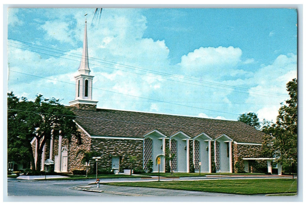 1975 First Baptist Church North Lake Church Street Avon Park Florida FL Postcard