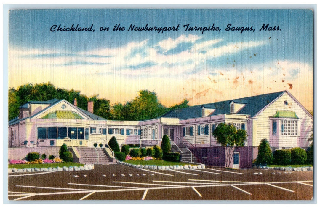 c1940's Chickland On The Newburyport Turnpike Saugus Massachusetts MA Postcard