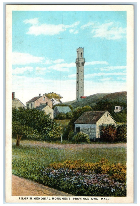 c1940s Pilgrim Memorial Monument Provincetown Cape Cod Massachusetts MA Postcard