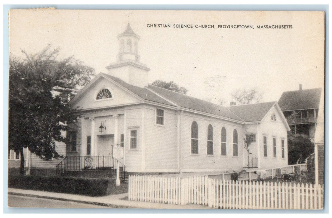 1949 Christian Science Church Building Provincetown Massachusetts MA Postcard