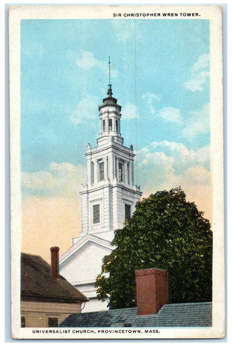 c1920's Universalist Church Exterior Provincetown Cape Cod MA Unposted Postcard