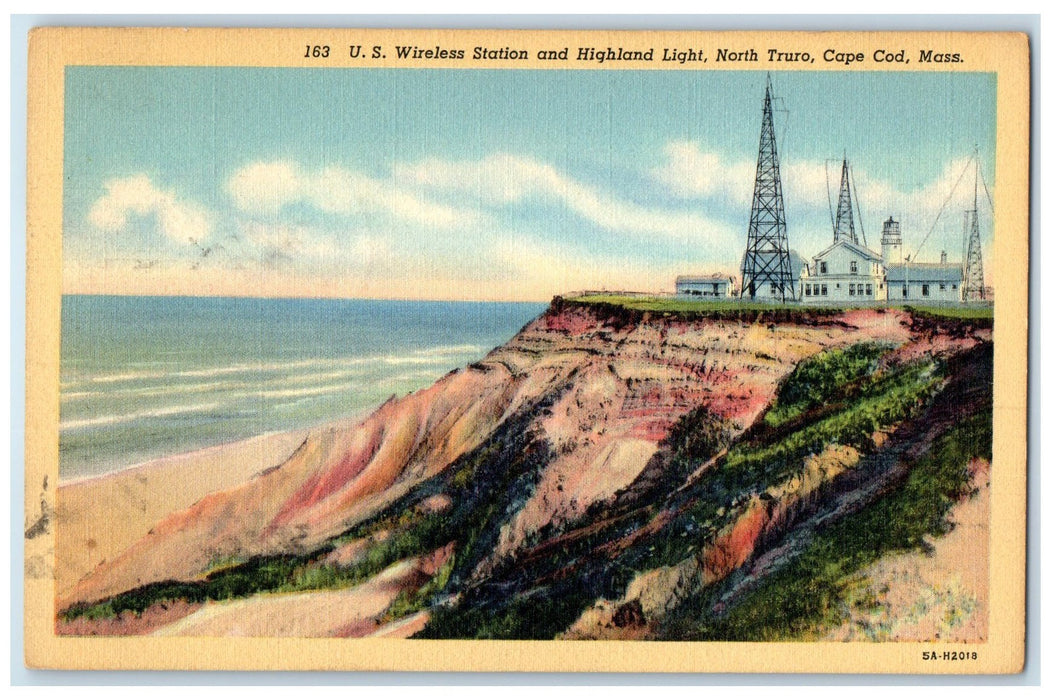 1949 US Wireless Station And Highland Light Cape Cod Massachusetts MA Postcard