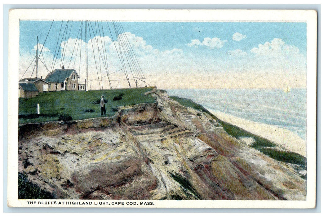 c1920's The Bluffs At Highland Light Cape Cod Massachusetts MA Unposted Postcard