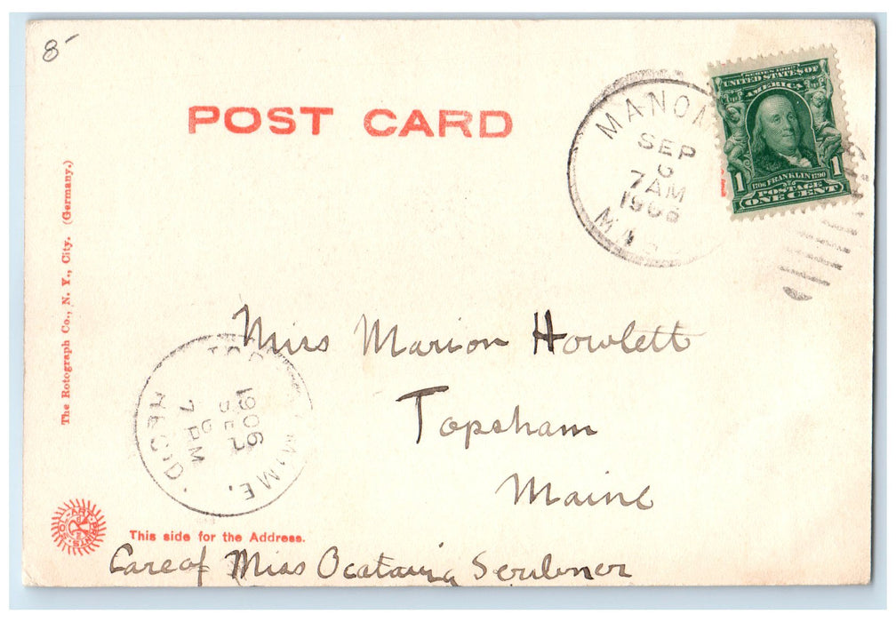 1906 Main Street Carriage And Shops Buildings Plymouth Massachusetts MA Postcard