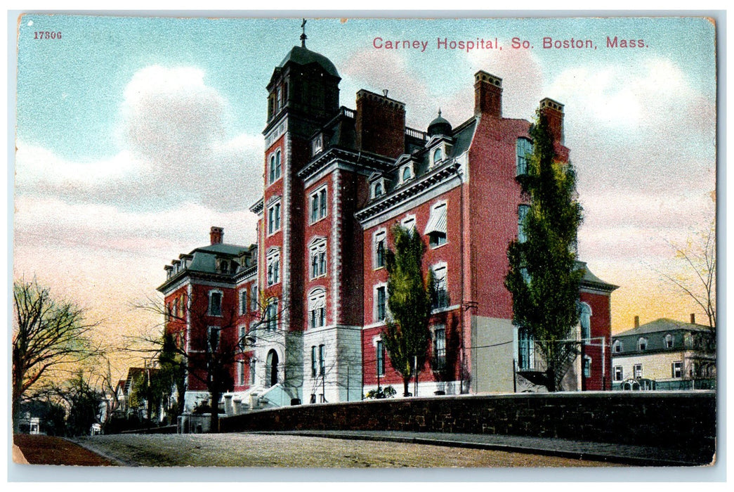 c1910's Carney Hospital Exterior South Boston Massachusetts MA Unposted Postcard