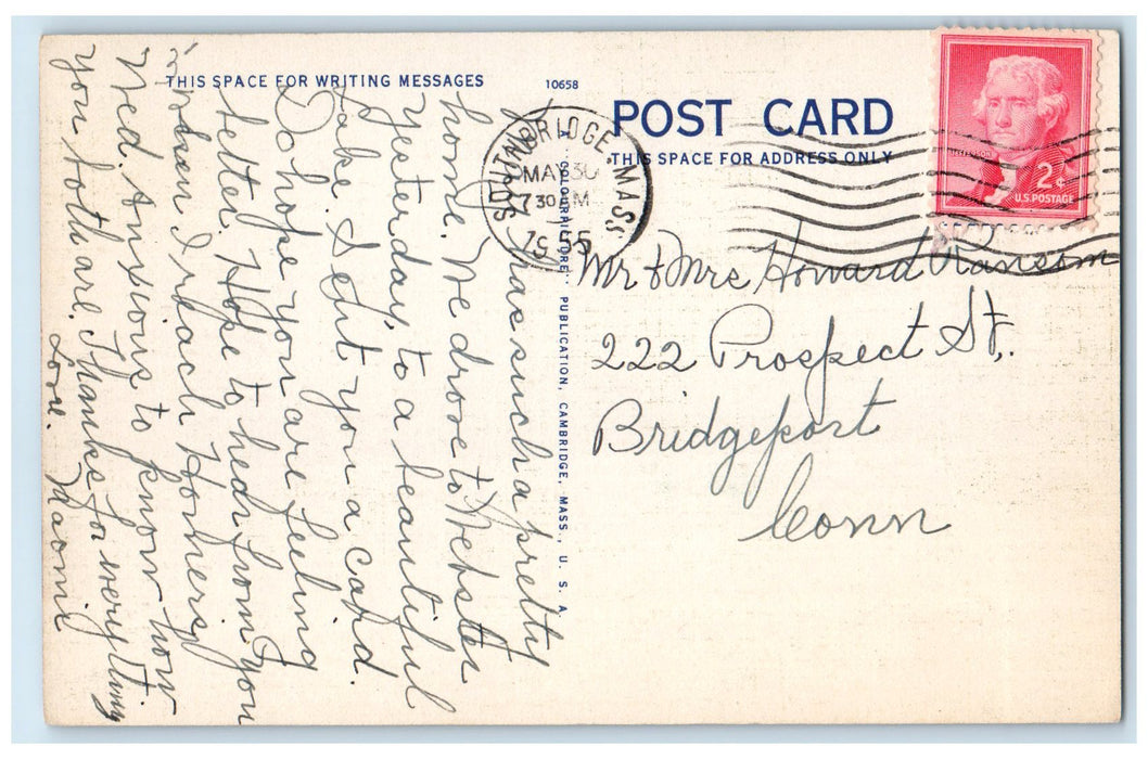 1955 South Paroisse Notre Dame Southbridge Massachusetts MA Unposted Postcard