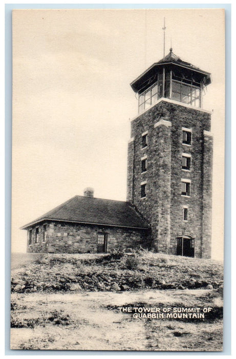 c1910 The Tower Of Summit Building Of Quabbin Massachusetts MA Unposted Postcard