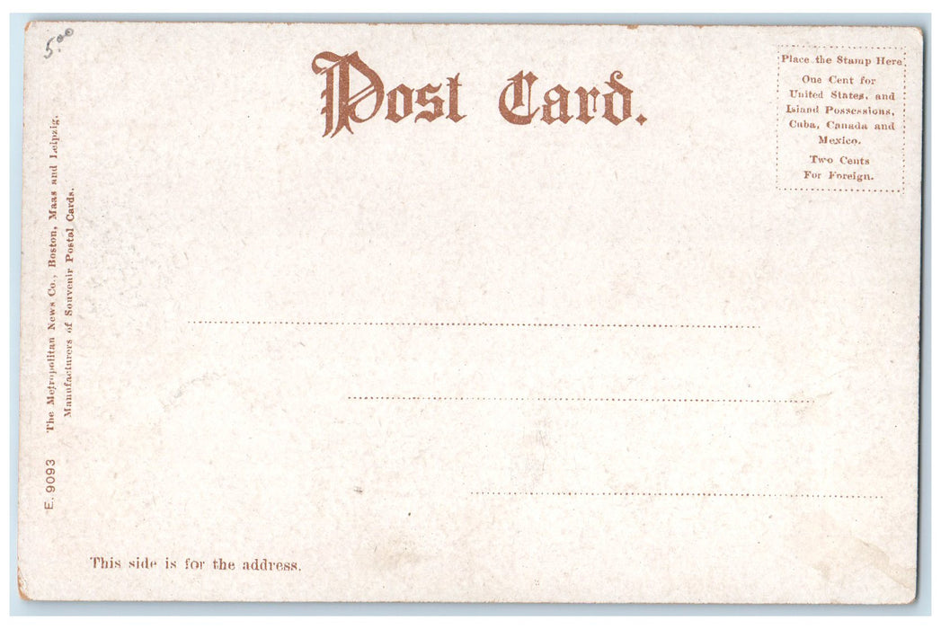 c1905's Mt. Sugarloaf Bridge Scene South Deerfield MA Unposted Vintage Postcard