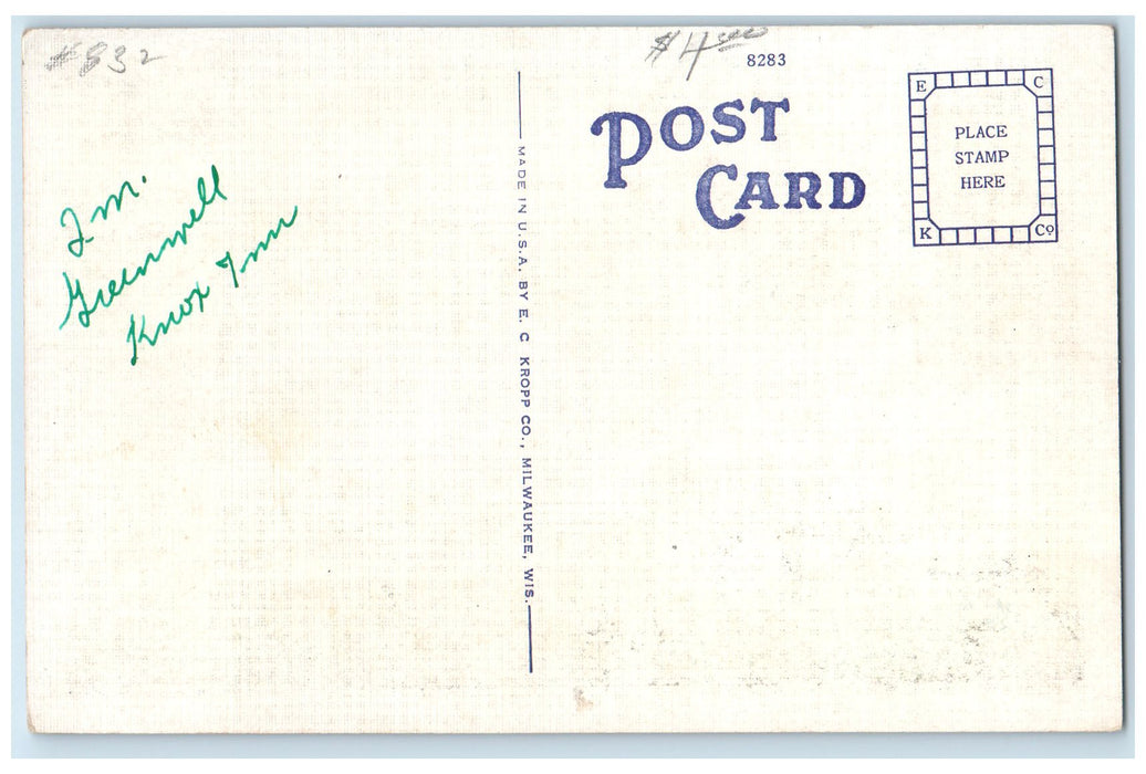 c1920 Home Of Miller Brand Miller Brother Co. Johnson City Tennessee TN Postcard