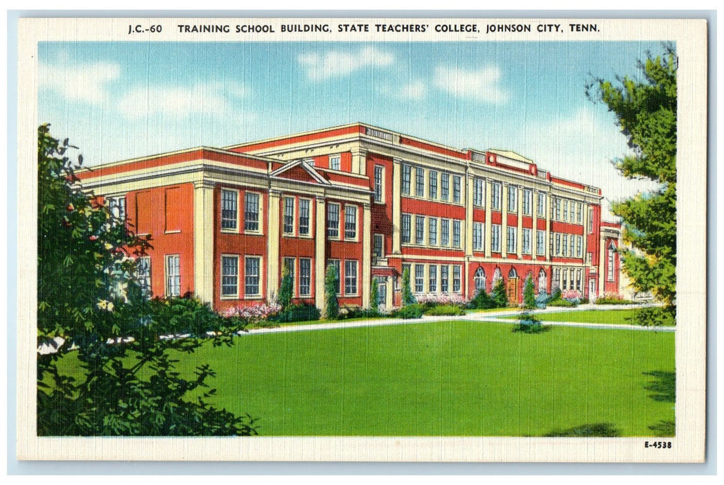 c1940's Training School Building State Teachers College Johnson City TN Postcard