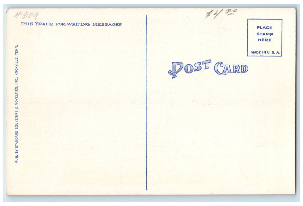 c1920's Diagram Of Tennessee Valley Authority Water Control System TN Postcard