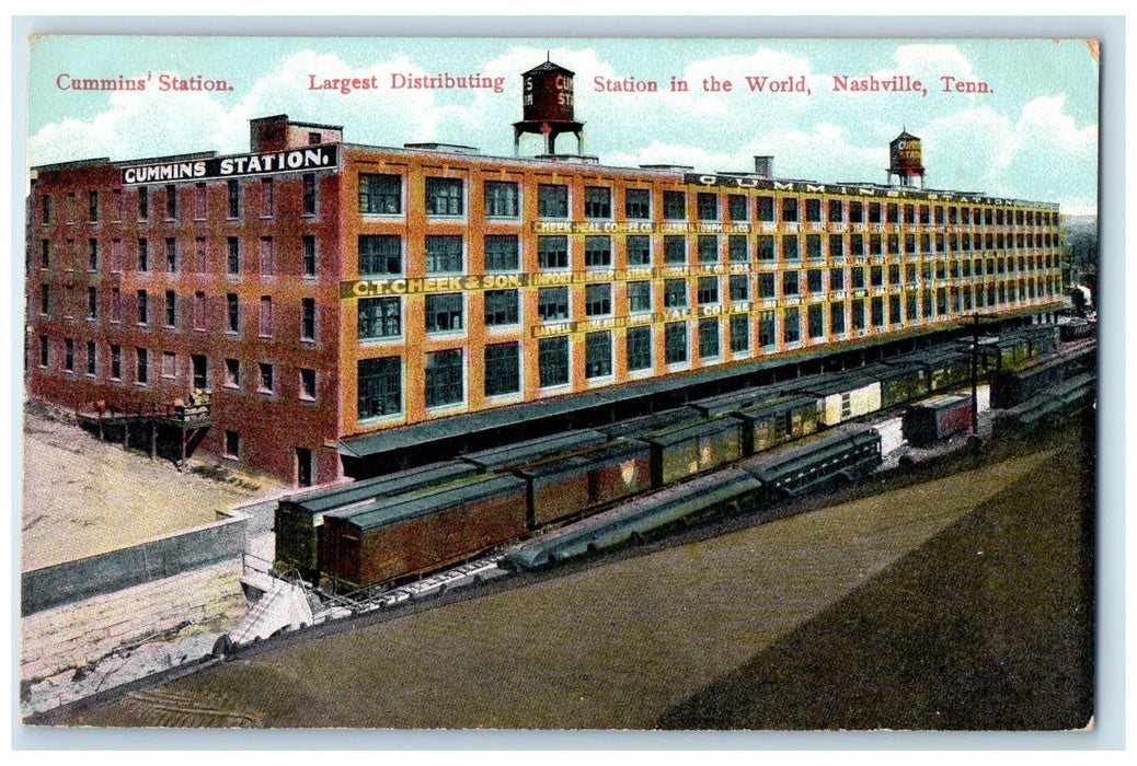 c1910's Cummins Largest Distributing Station Nashville Tennessee TN Postcard