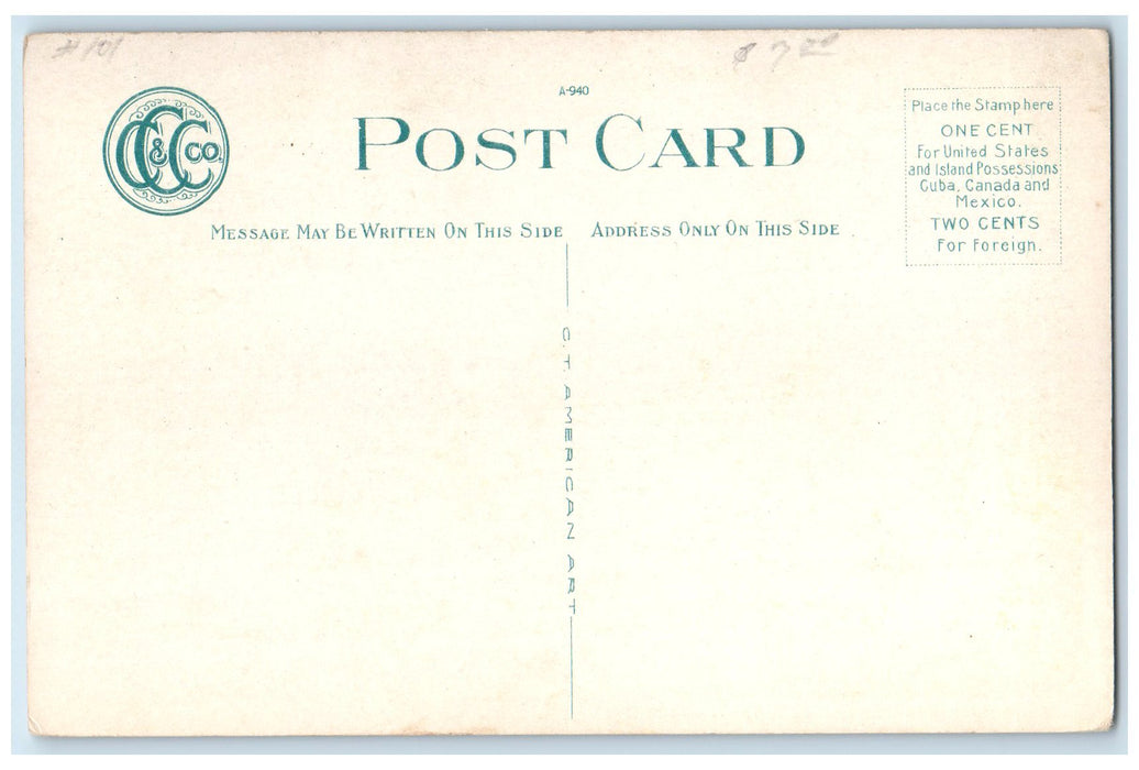 c1920 Knox County Court House Classic Car People Knoxville Tennessee TN Postcard