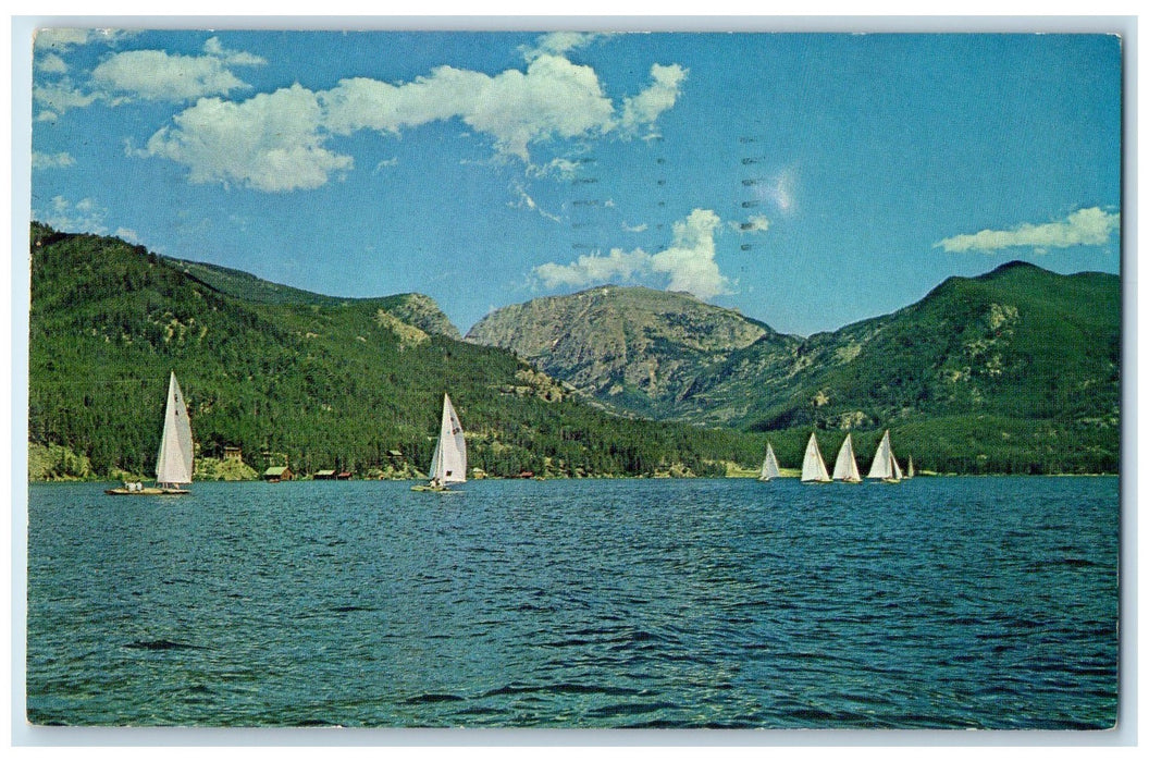 1965 Regatta Time On Grand Lake Gateway National Park In Colorado CO Postcard