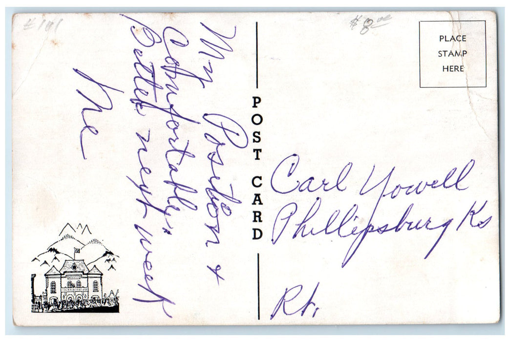 c1920's Bottoms Up Barroom Ceiling Tavern Bar Central City Colorado CO Postcard
