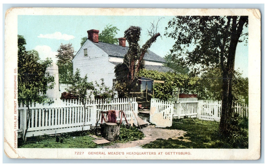 1905 General Meade's Headquarters At Gettysburg Pennsylvania PA Posted Postcard