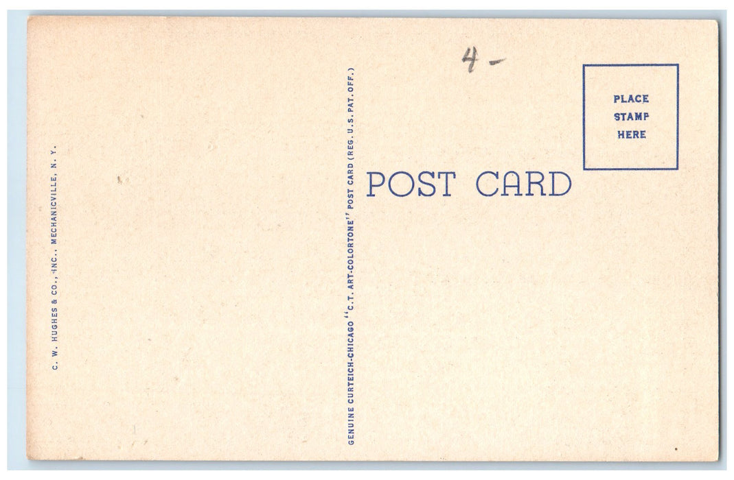 c1940's Lake Placid Club & Mirror Lake Groves Lake Placid New York NY Postcard