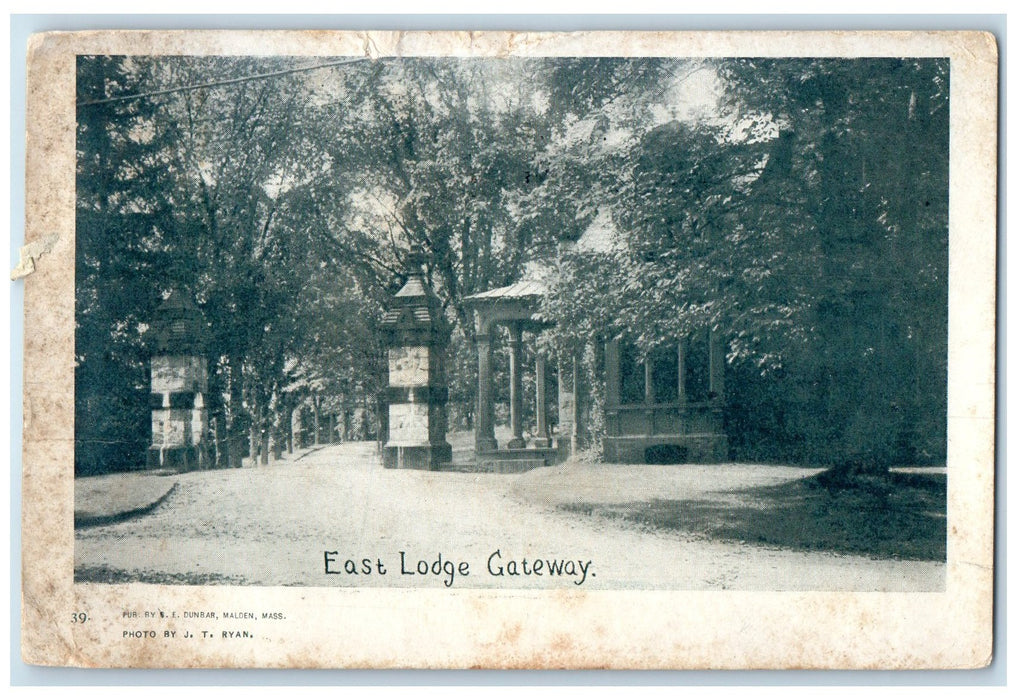 1910 East Lodge Motel & Restaurant Shades View Gateway Massachusetts MA Postcard