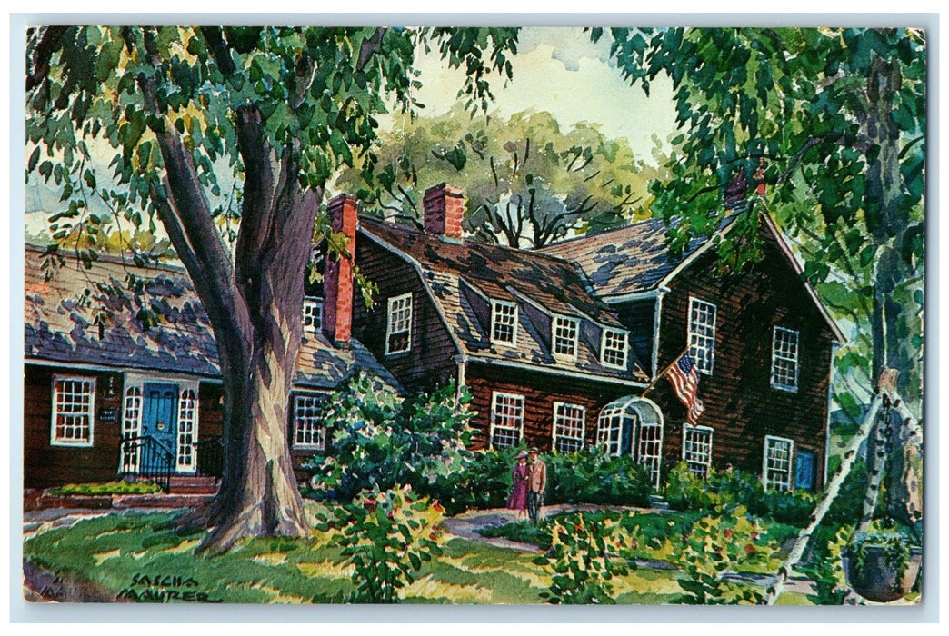 c1950 Cooke's Tavern Restaurant Bar Ballroom Plainville Connecticut CT Postcard