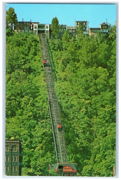 c1950's The Heights Duquesne Incline View Pittsburgh Pennsylvania PA  Postcard