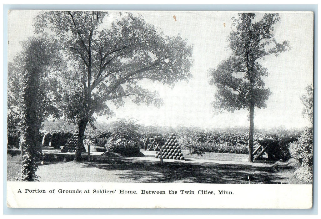 c1920's Grounds At Soldier's Home View Between Twin Cities Minnesota MN Postcard