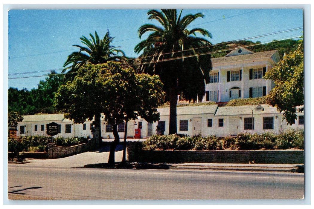 c1960's Motel Colonial Exterior San Rafael California CA Unposted Trees Postcard