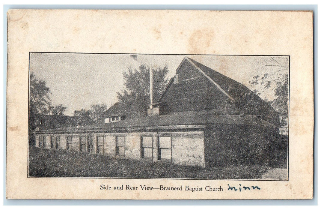 1929 Side And Rear View Brainerd Baptist Church Chicago Illinois IL Postcard