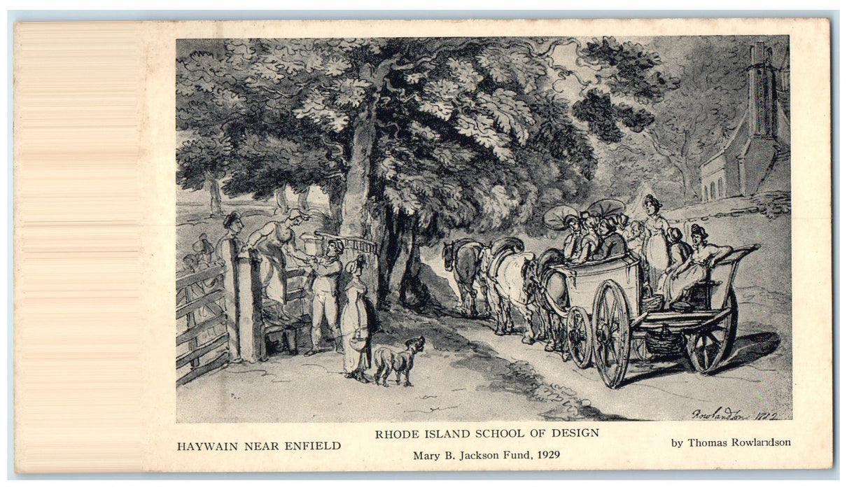 c1910s Rhode Island School Of Design Providence Rhode Island RI Horses Postcard