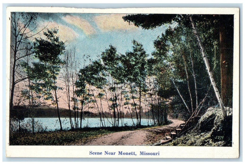 c1920's Trees And River Scene Near Monett Missouri MO Unposted Vintage Postcard