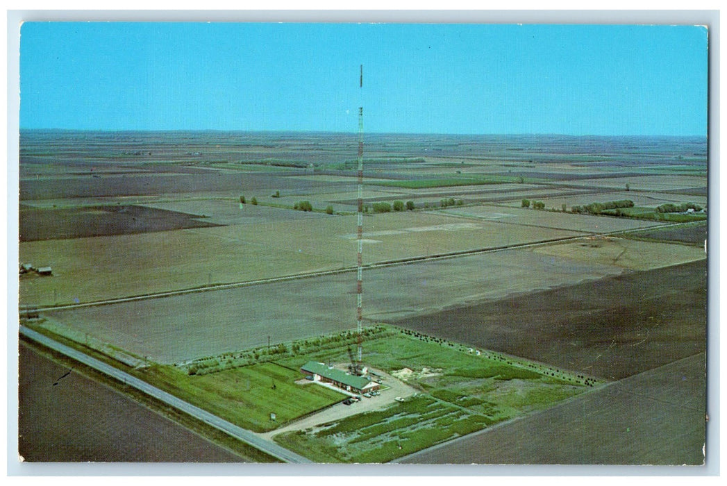 c1960s Khol-TV 585 Ft. High Antenna Scene Holdrege Nebraska NE Unposted Postcard