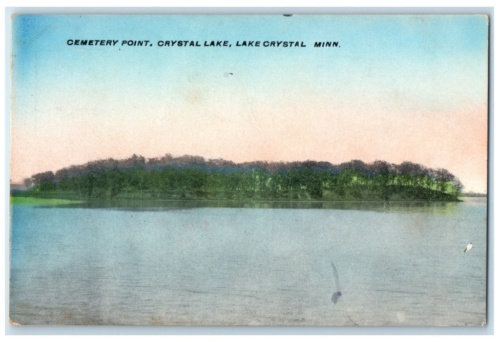 c1910's Cemetery Point Crystal Lake Lake Crystal Minnesota MN Unposted Postcard