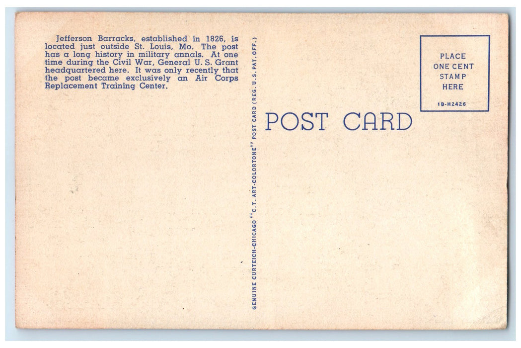 c1940 Keep Em Flying Jefferson Barracks Military Air Corps Missouri MO Postcard