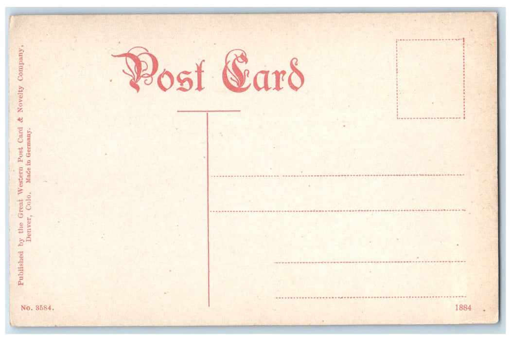 c1910's Rainbow Falls Ute Pass Near Manitou Colorado And South Ry. CO Postcard