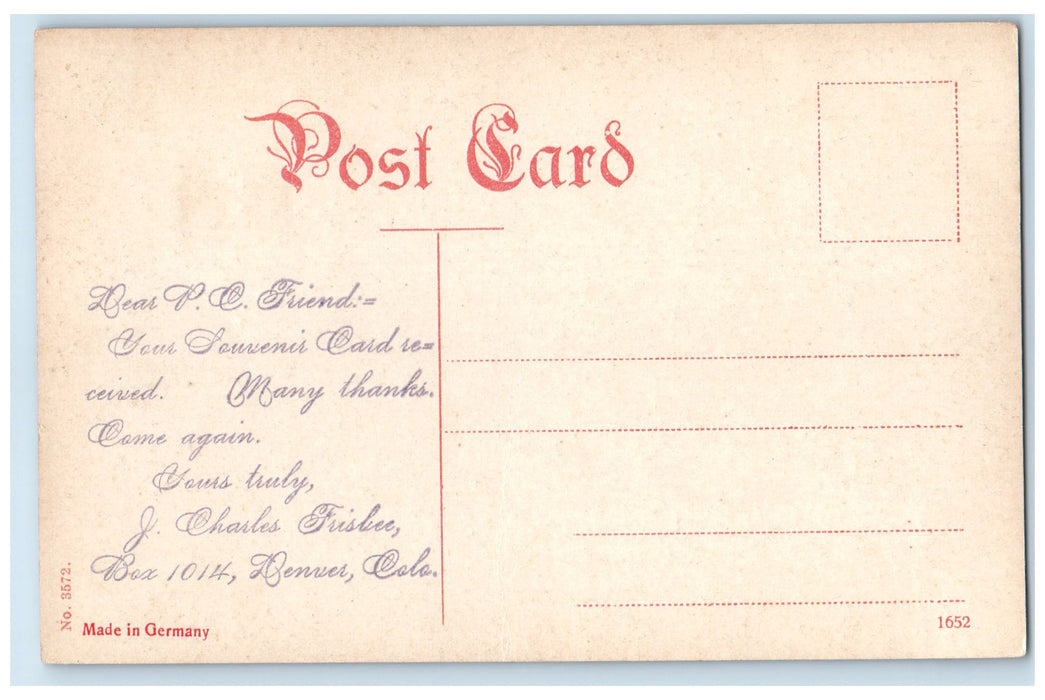 c1910's Perpetual Snow Banks On The Moffat Denver Colorado CO Unposted Postcard