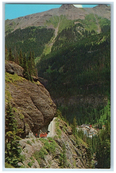 c1960s Hanging Rock Switzerland Of America Ouray Colorado CO Jeep Tours Postcard