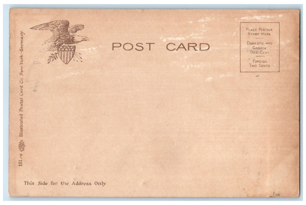 c1905's Free Public Library Exterior Carriage Scene Des Moines Iowa IA Postcard