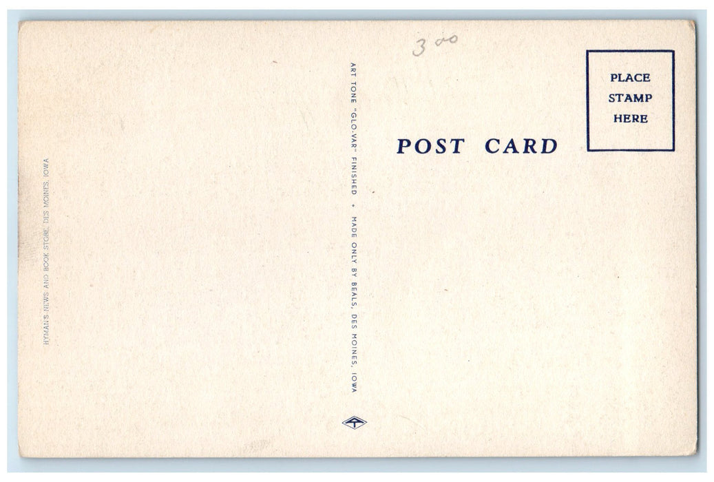 c1940s New Broadlawns General Hospital Exterior Des Moines Iowa IA Tree Postcard