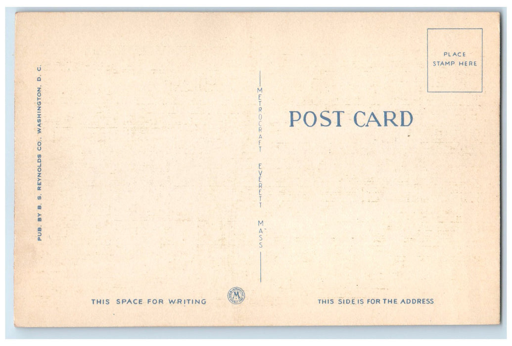 c1940's Aerial View Washington National Airport Washington DC Unposted Postcard