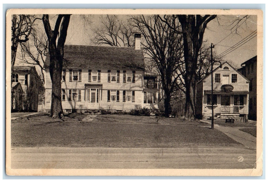 1948 Connecticut Tercentenary Historic Houses Exterior New Haven CT Postcard