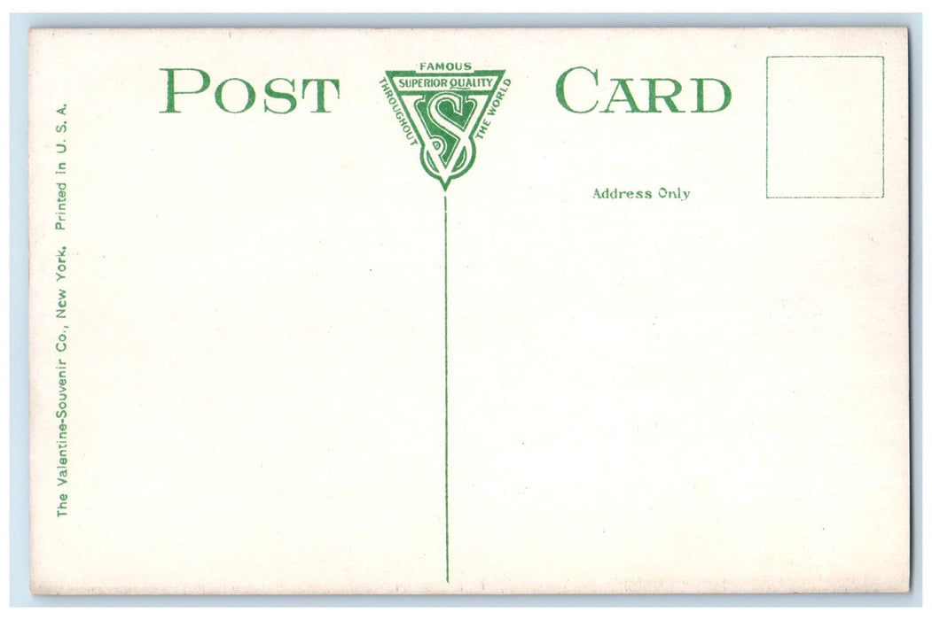 c1910's Manwaring Building State Street New London Connecticut CT Trees Postcard