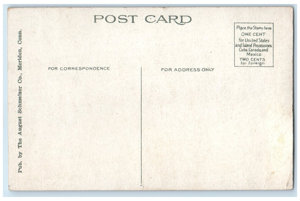 c1920's Connecticut School For Boys Exterior Meriden Connecticut CT Postcard