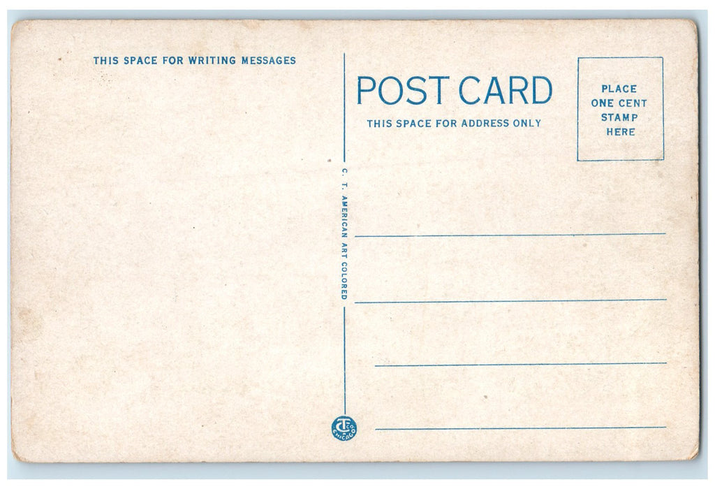 c1940's Post Office Exterior Scene Willimantic Connecticut CT Unposted Postcard