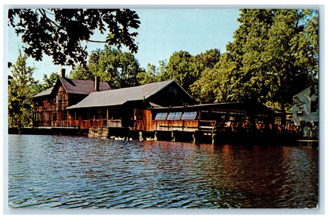 c1960s Cobb's Mill Inn Exterior Westchester County Connecticut CT Trees Postcard
