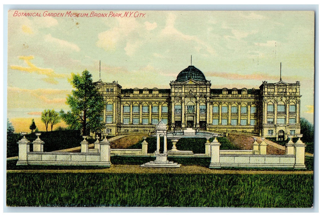 c1910's Botanical Garden Museum Bronx Park New York City NY Unposted Postcard