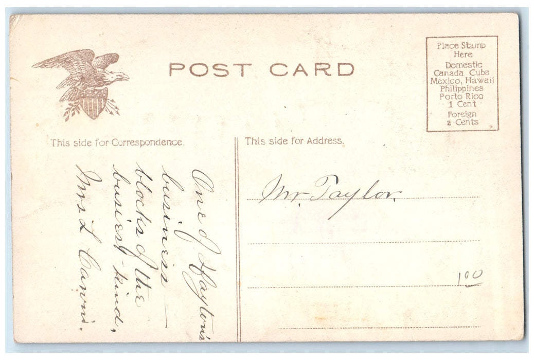 c1910's United Brethren Publishing House Exterior Dayton Ohio OH Shops Postcard